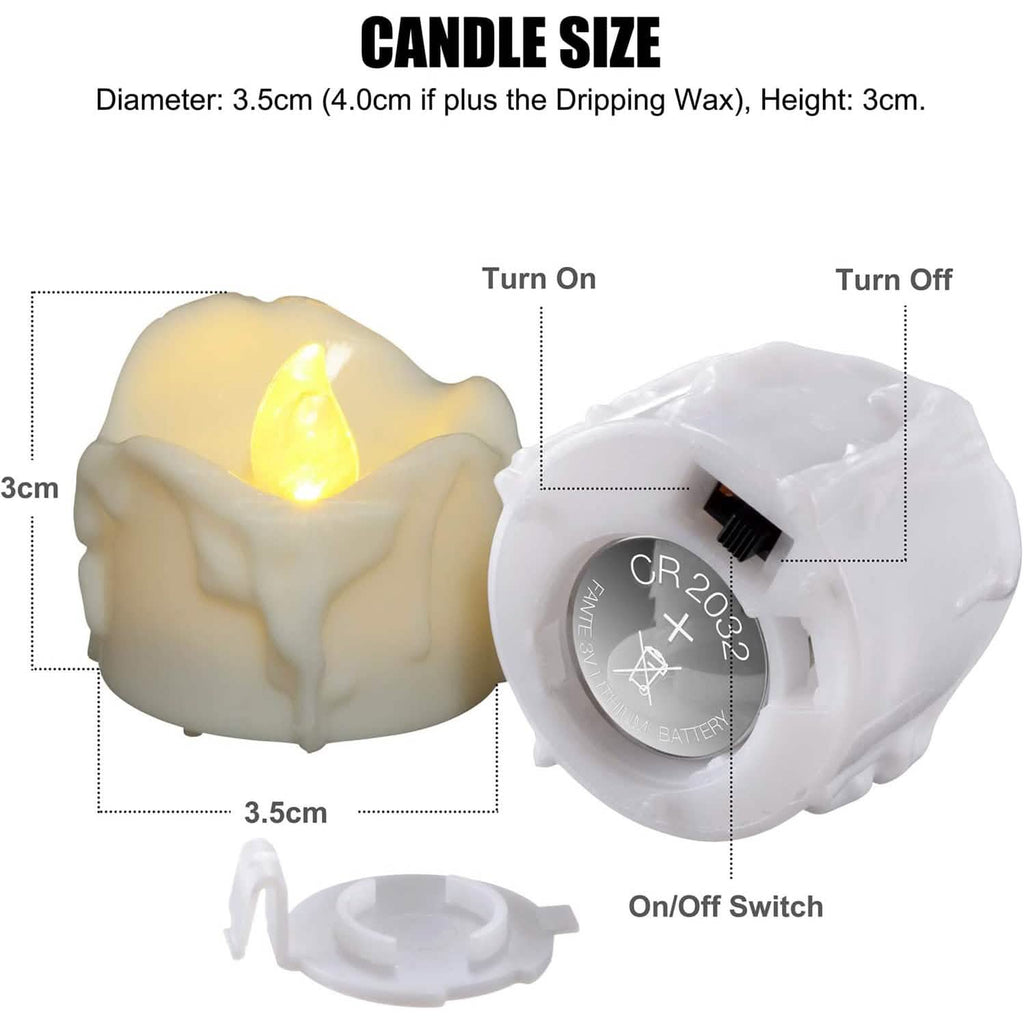 12-Pack LED Timer Candle Decoration