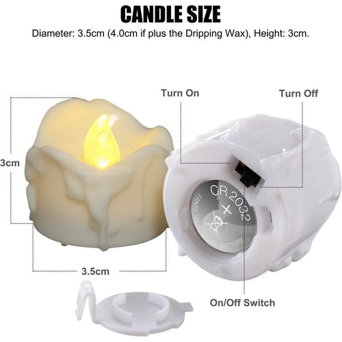 12-Pack LED Timer Candle Decoration