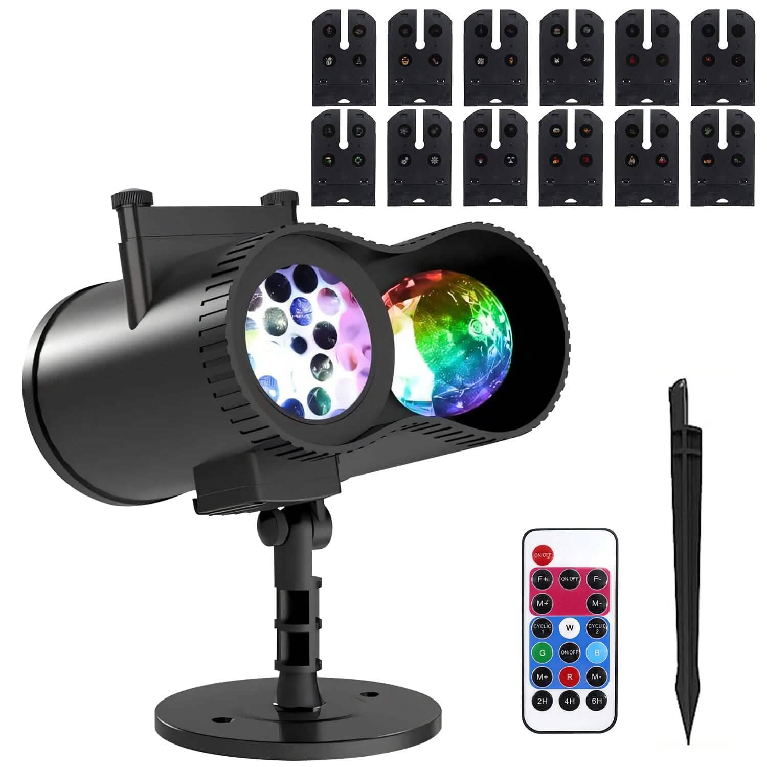 LED Projector Light w/ Timer & 12 Patterns