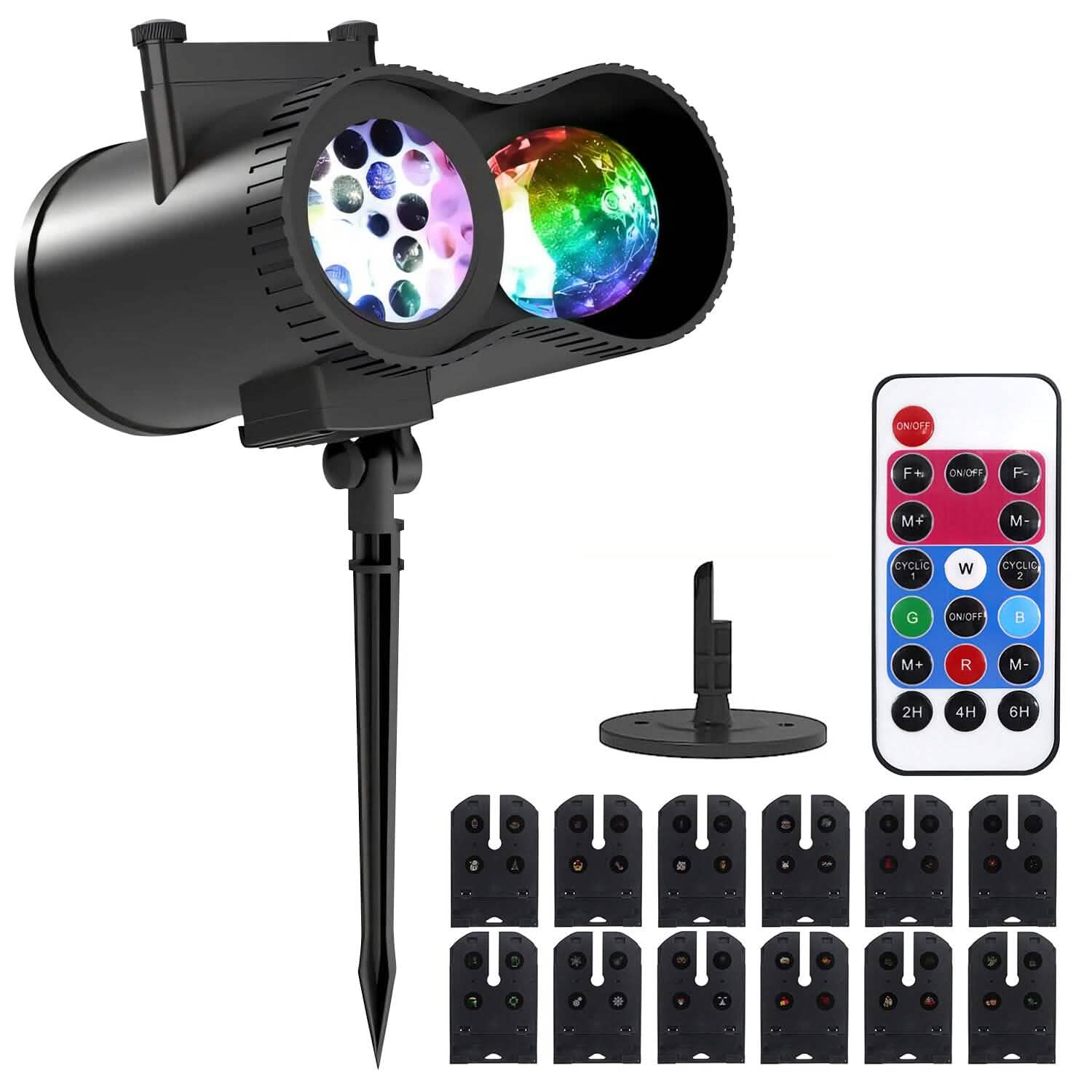LED Projector Light w/ Timer & 12 Patterns