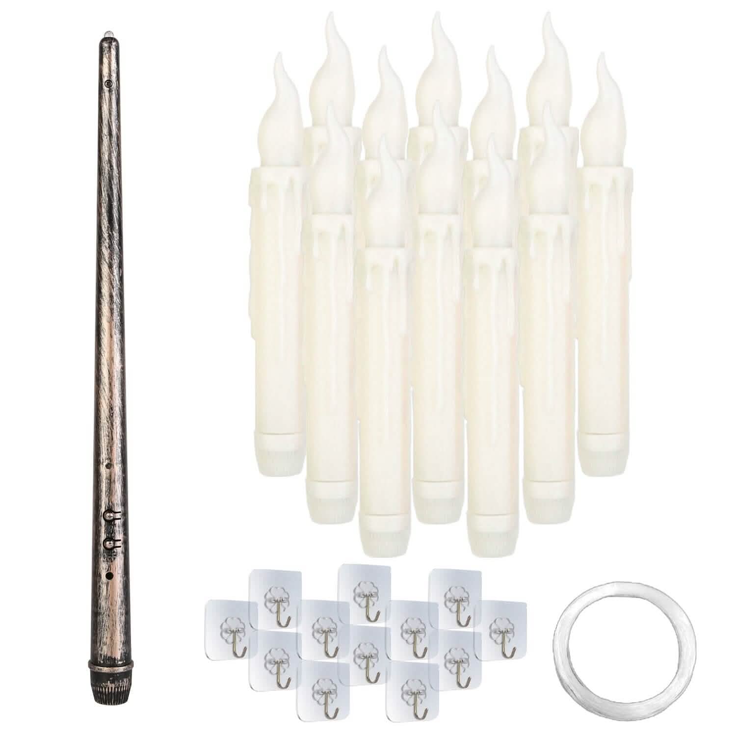 Flameless LED Magic Floating Candles 12-Pieces