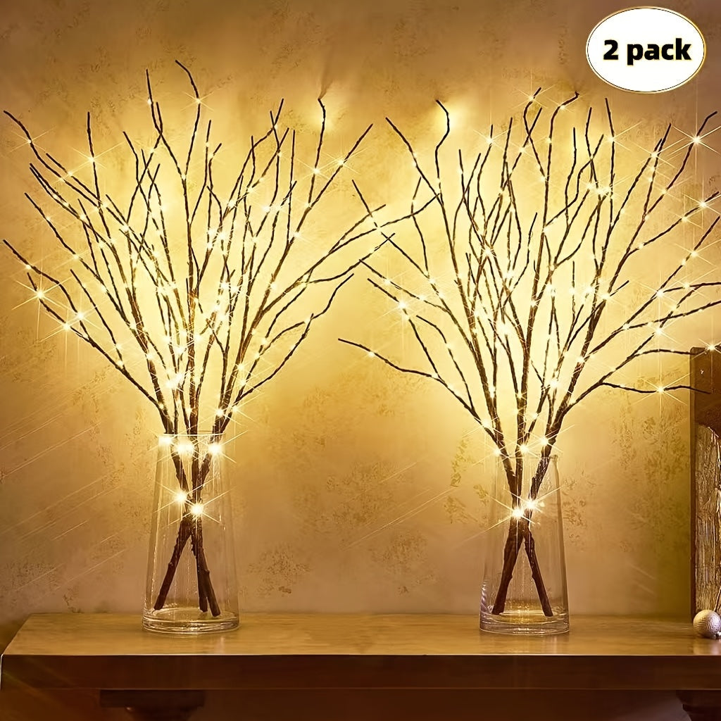 LED Tree Branch Vase Lights 2‑Pack