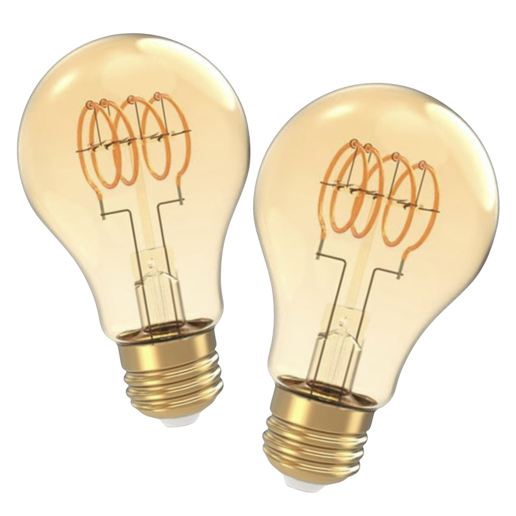 Dimmable LED Spiral Vintage 60W Eq. - 2 Pack