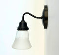 Delicate Frost and Clear Square/Cross Glass Wall Sconce Pendant Light