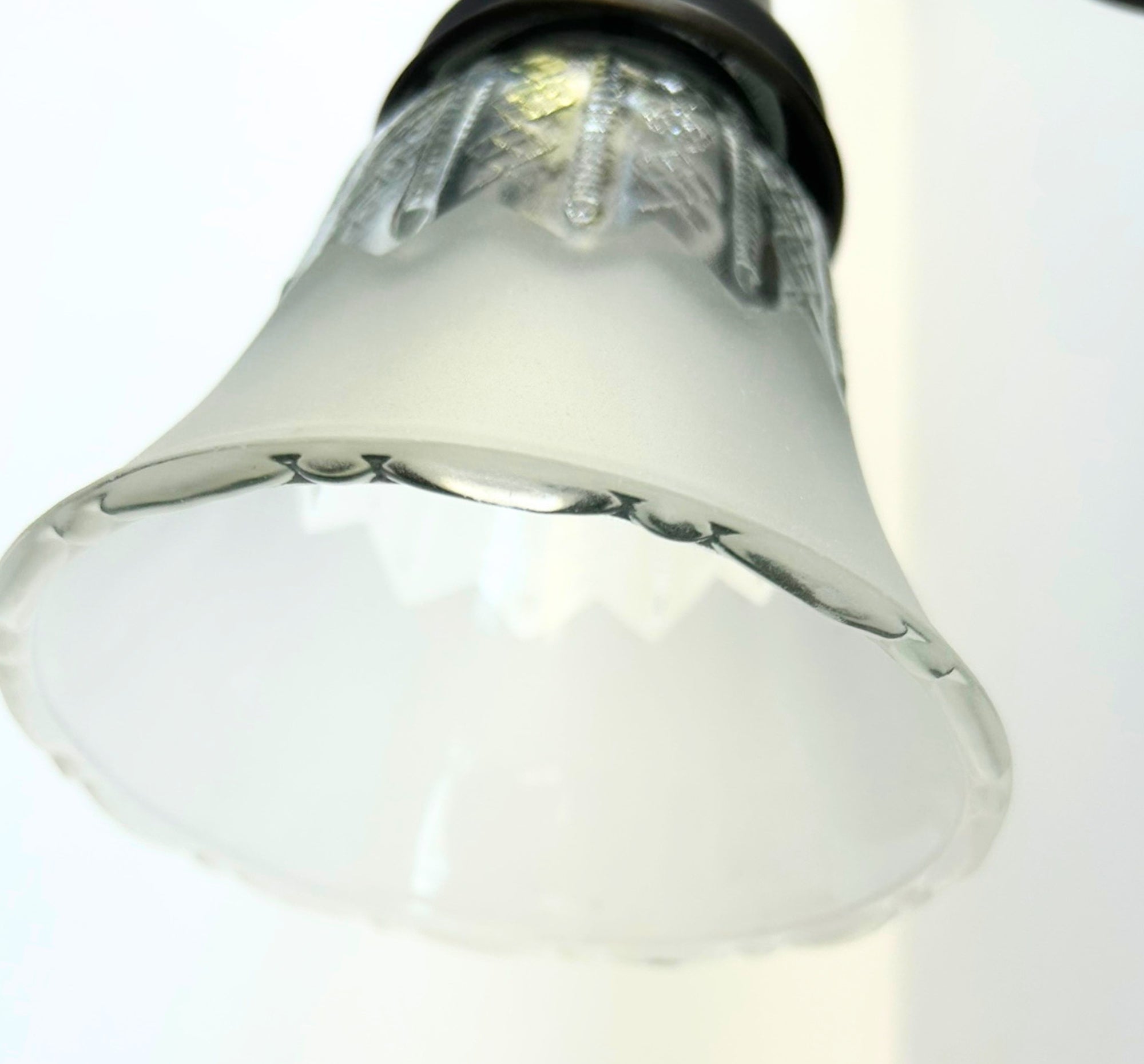 Delicate Frost and Clear Square/Cross Glass Wall Sconce Pendant Light