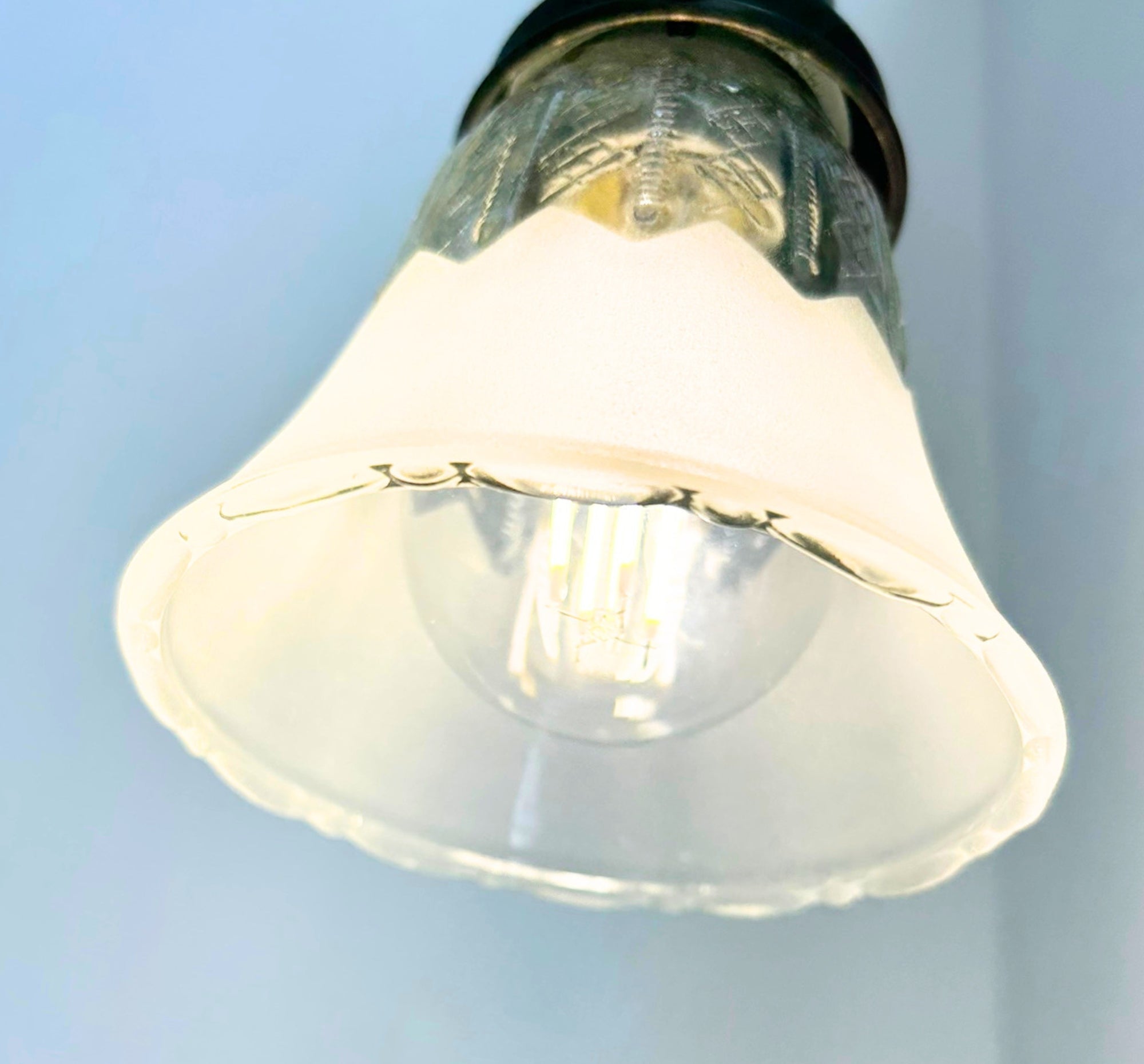 Delicate Frost and Clear Square/Cross Glass Wall Sconce Pendant Light