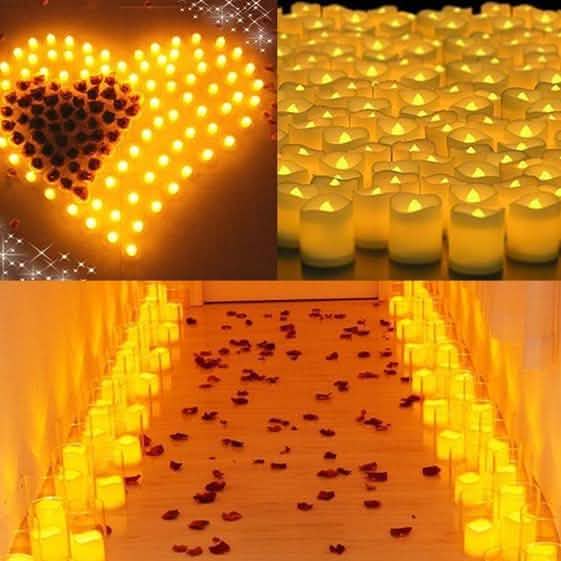 24‑Pack LED Tealight Candles Flameless