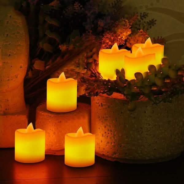 24‑Pack LED Tealight Candles Flameless