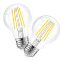 Dimmable LED Clear 60W Eq. A19 - 2 Pack