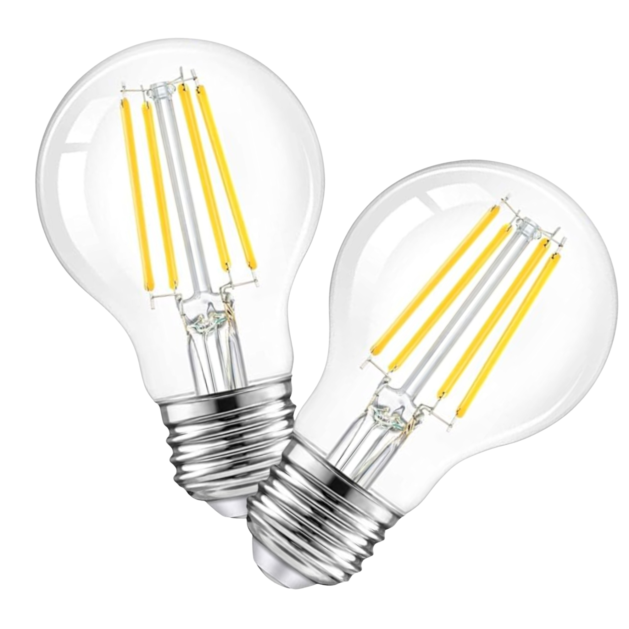 Dimmable LED Clear 60W Eq. A19 - 2 Pack