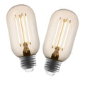 Dimmable LED Vintage Tube 40W Eq. - 2 Pack