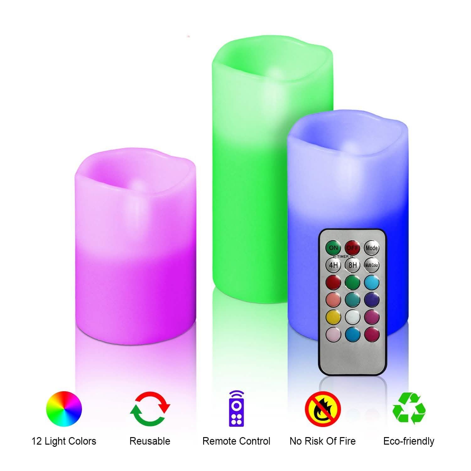 3-Piece Flameless Votive Candles