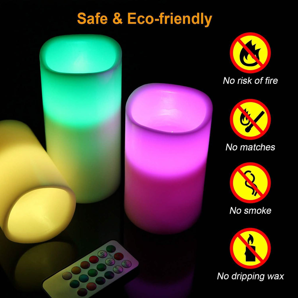 3-Piece Flameless Votive Candles