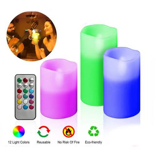 3-Piece Flameless Votive Candles
