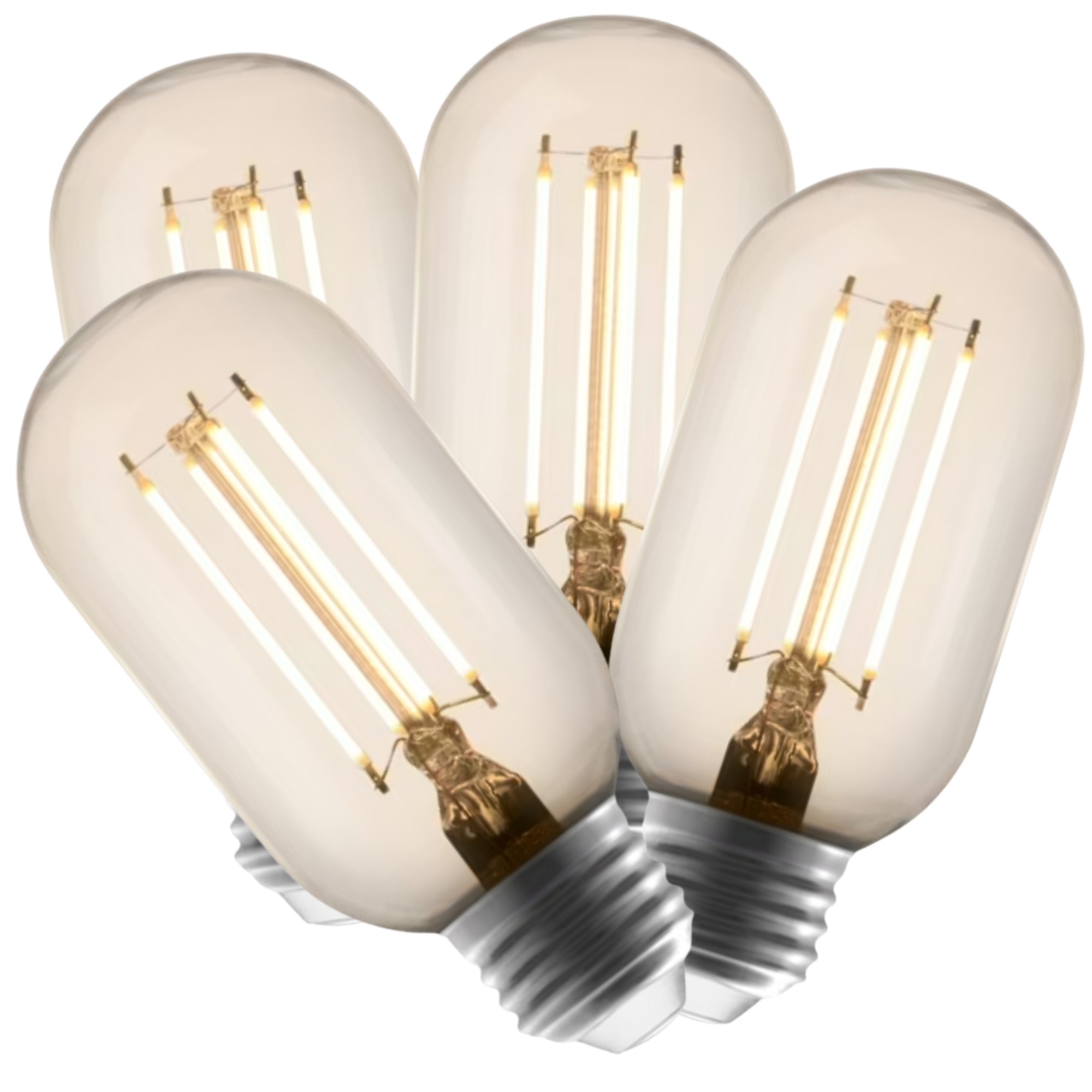 Dimmable LED Vintage Tube 40W Eq. - 4 Pack