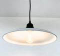 White Enamel Barn Pendant Light Farmhouse Industrial Ceiling Fixture