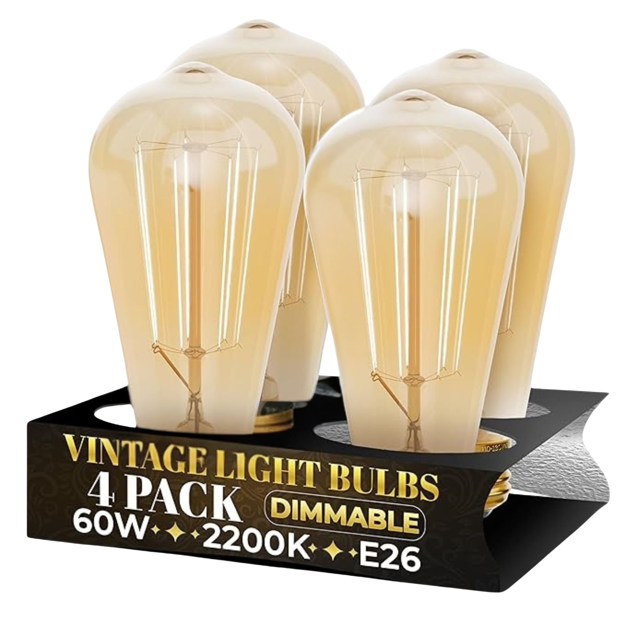 Dimmable Teardrop Incandescent 60W -4 Pack