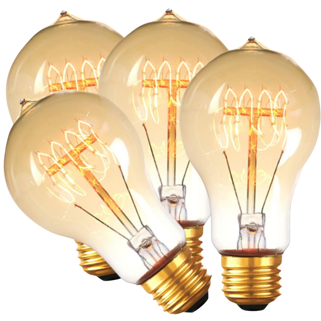 Dimmable Incandescent Spiral 60W - 4 Pack