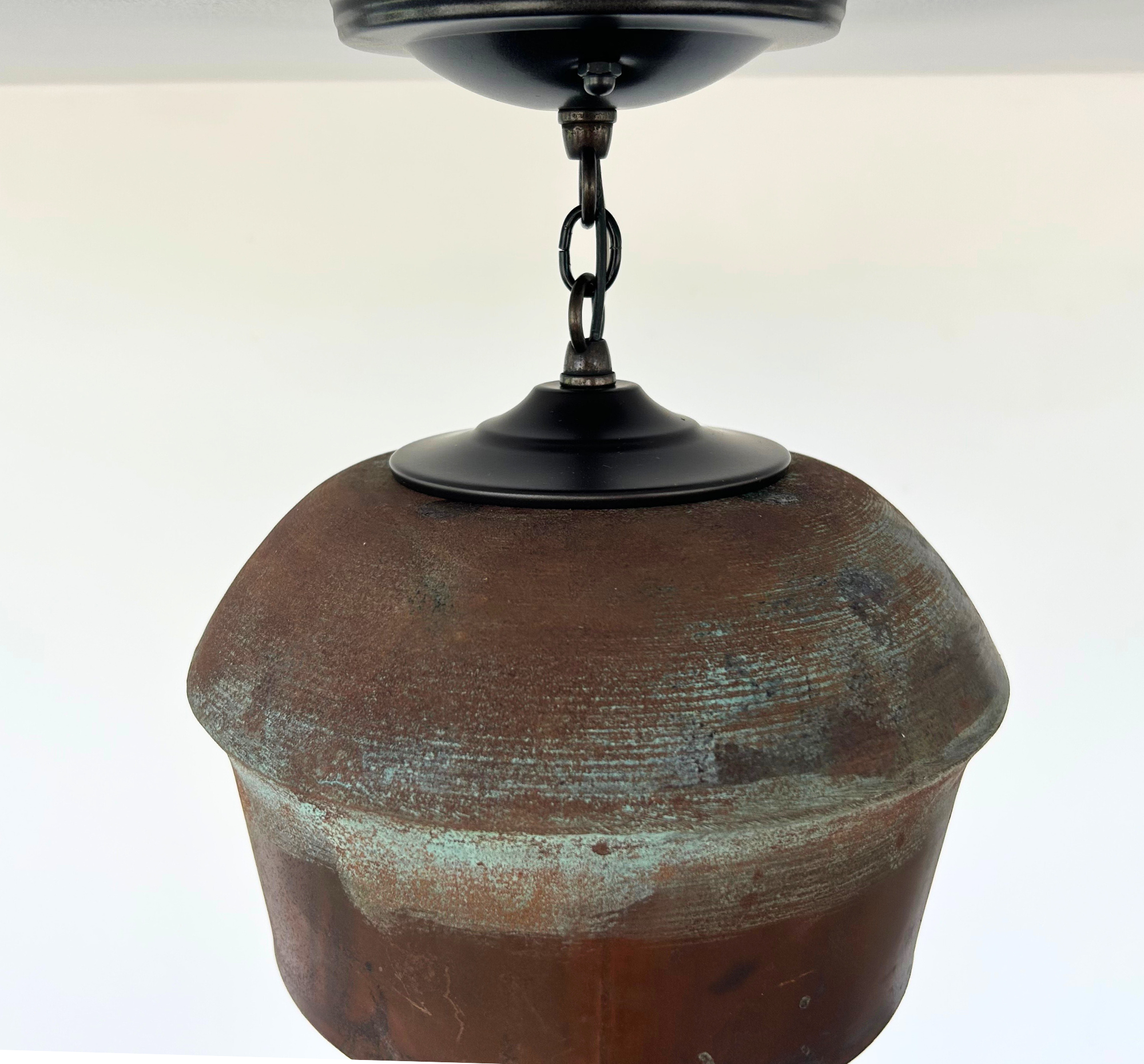 Modern Handcrafted Copper Pendant Light 8.5"