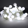 Frosted Globe 100 LED String Light Bulb with connector - White