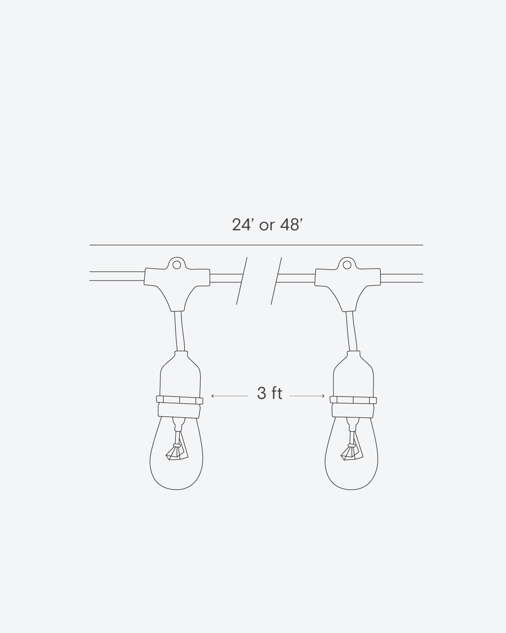Ambience Pro LED Plug-in String Lights 1W