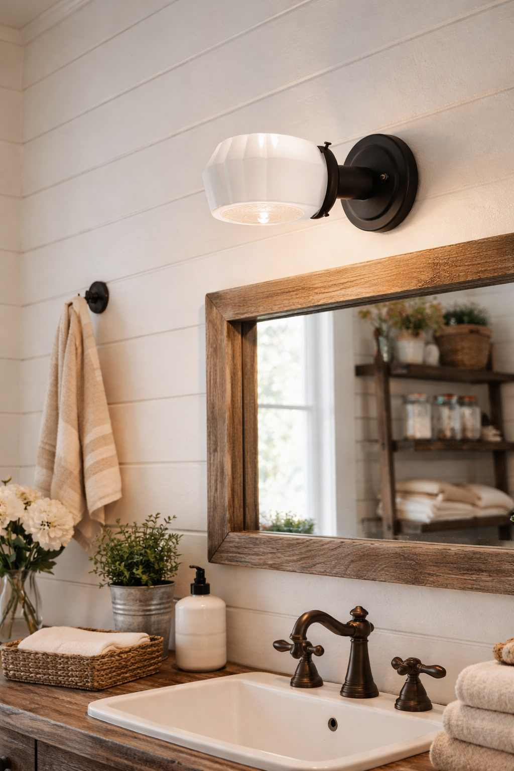 Retro Mid Century Bathroom Kitchen Wall Sconce Light