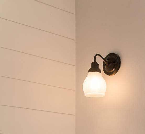 Holophane Fluted Pear Frosted Glass Sconce