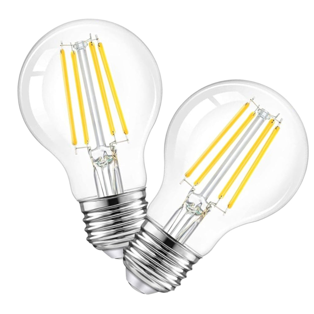 Dimmable LED Clear 60W Eq. A19 - 2 Pack