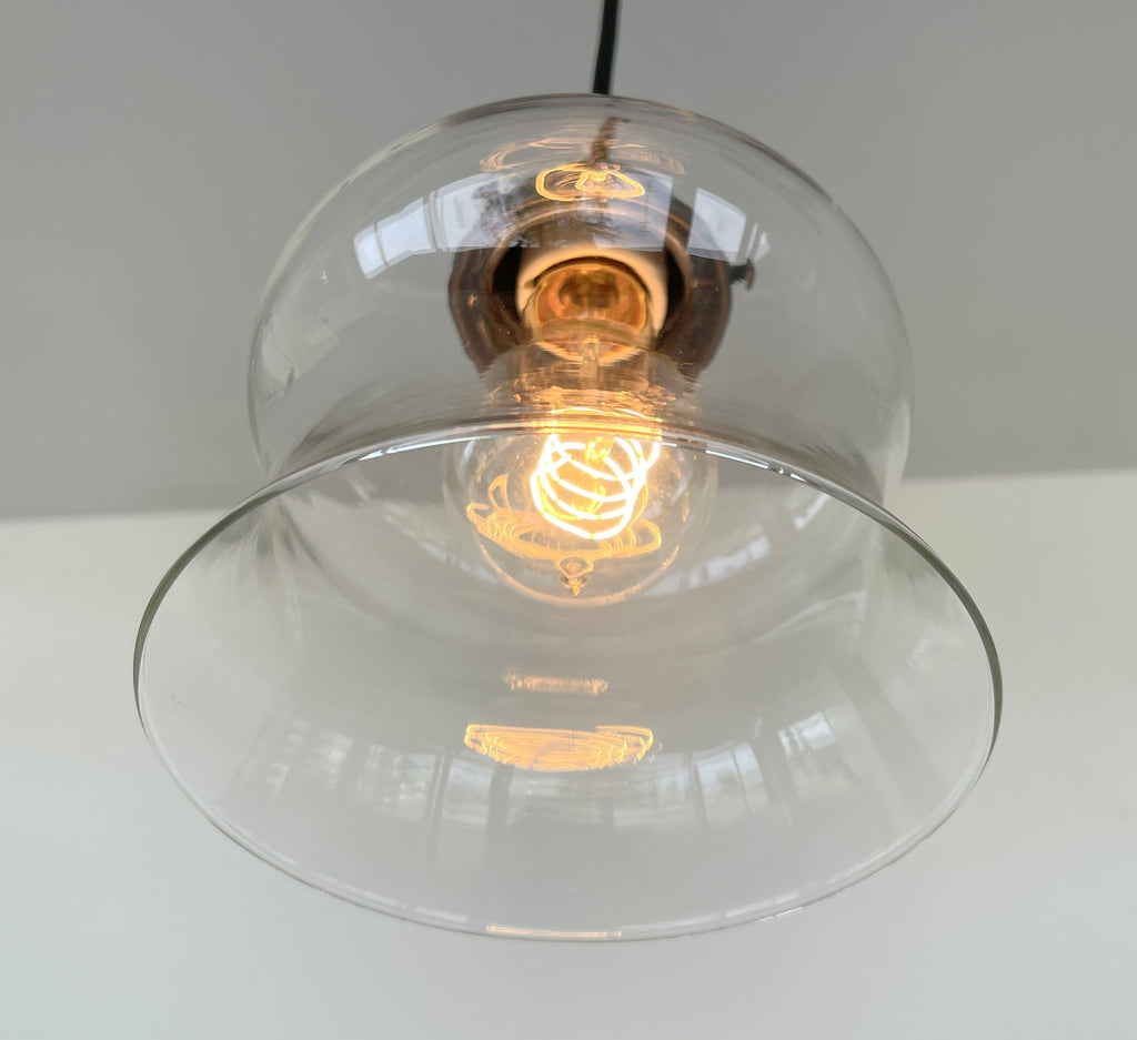 Bell Clear Glass Pendant Light