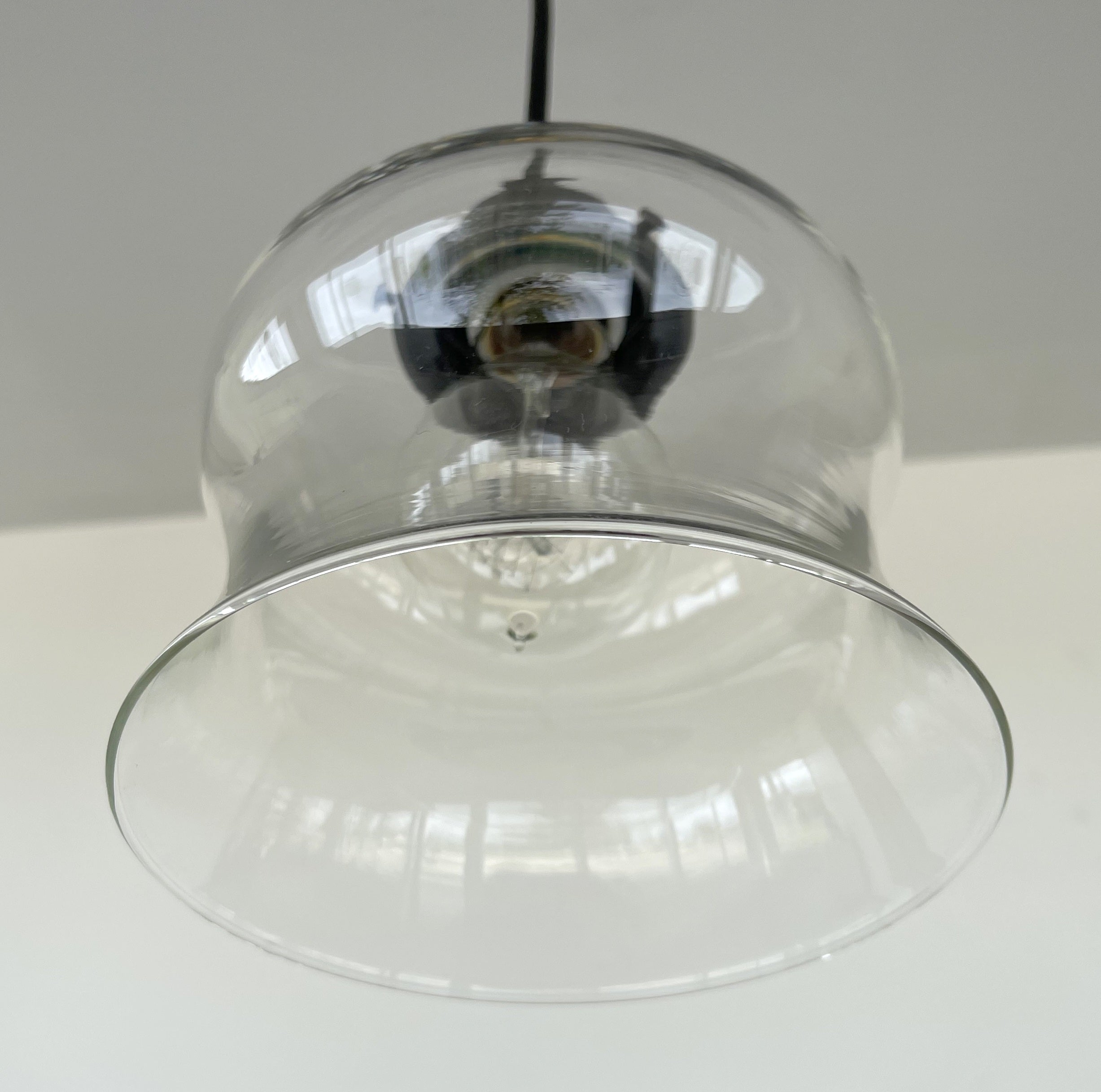 Bell Clear Glass Pendant Light