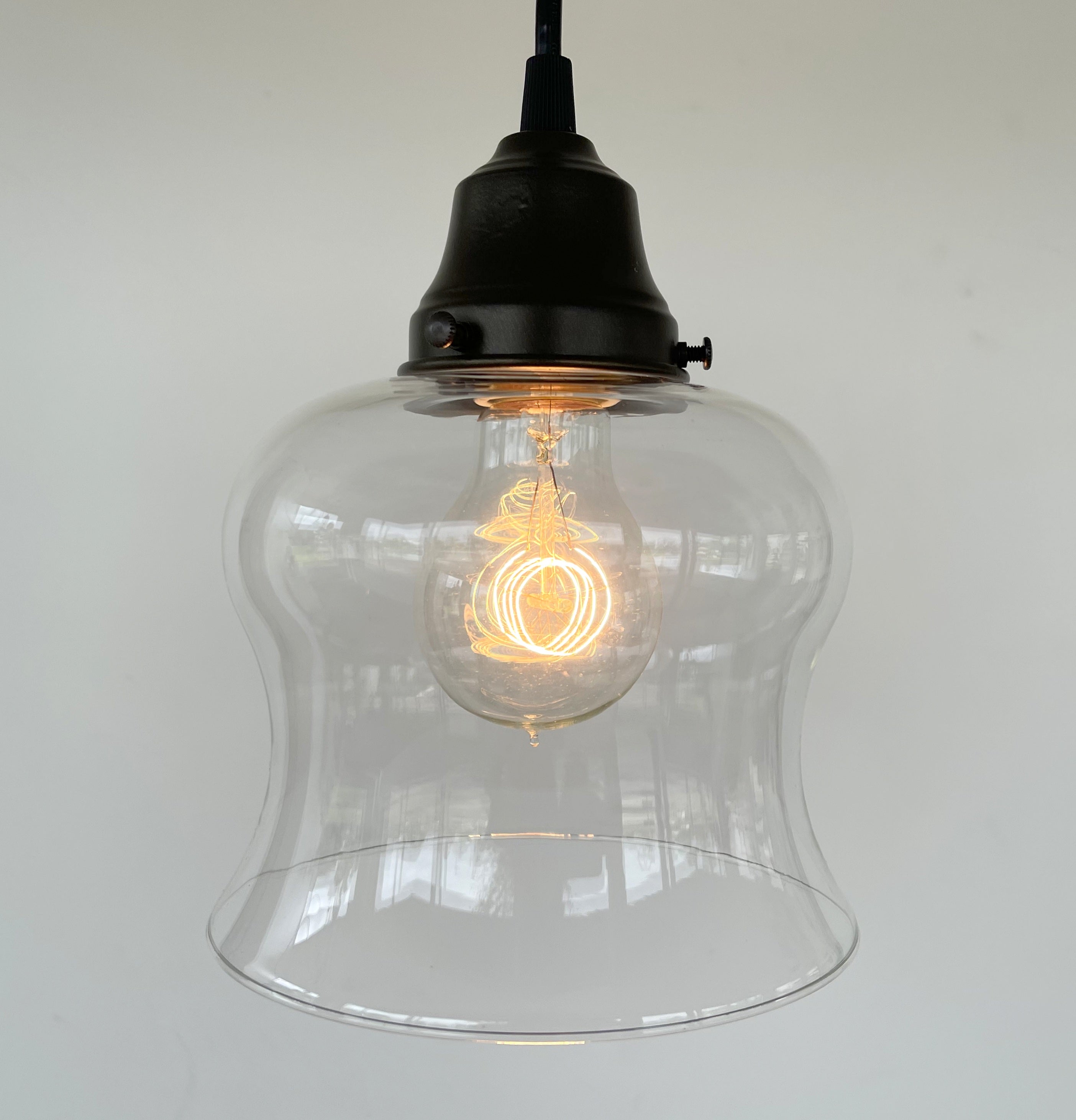 Bell Clear Glass Pendant Light
