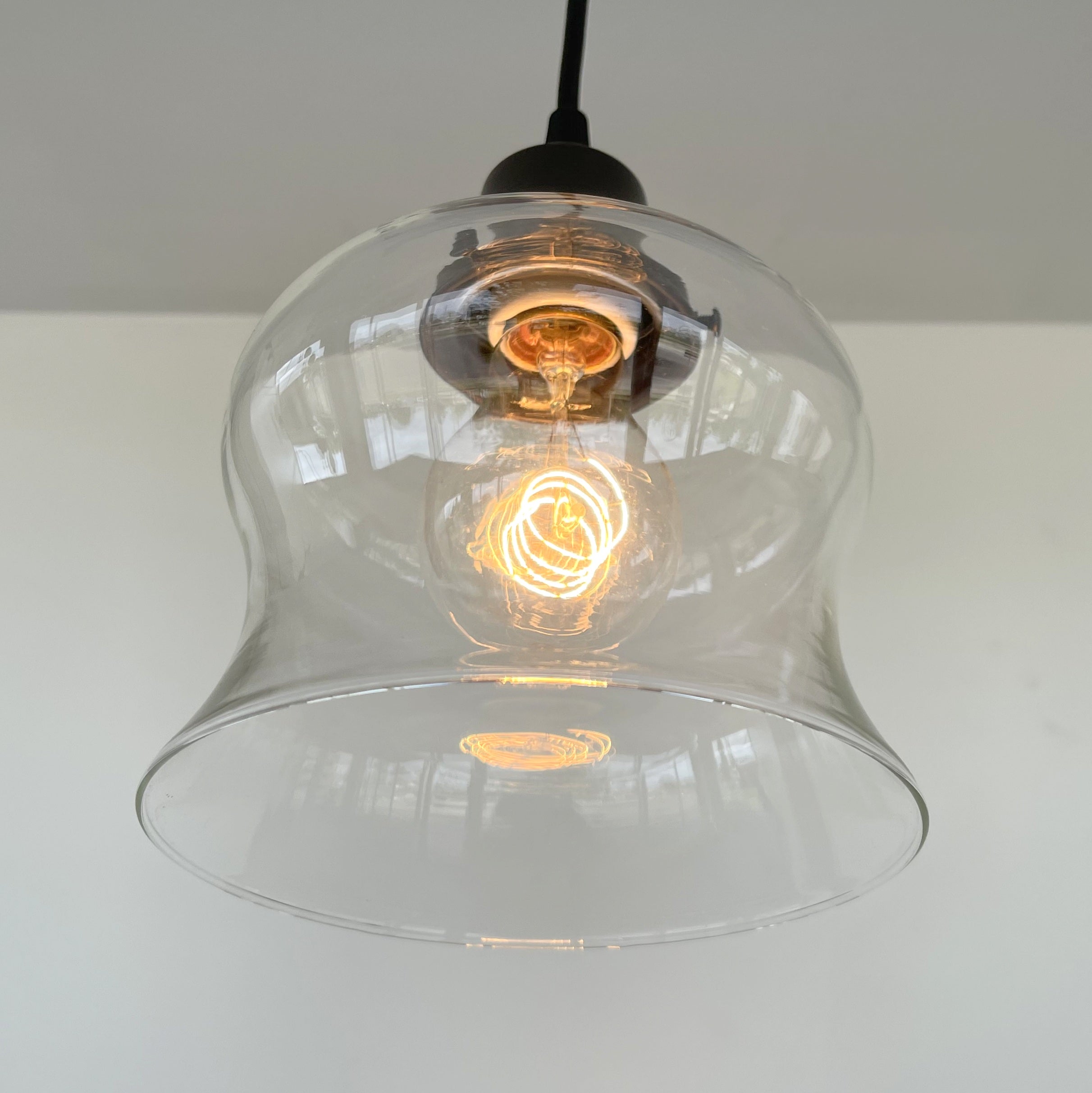 Bell Clear Glass Pendant Light