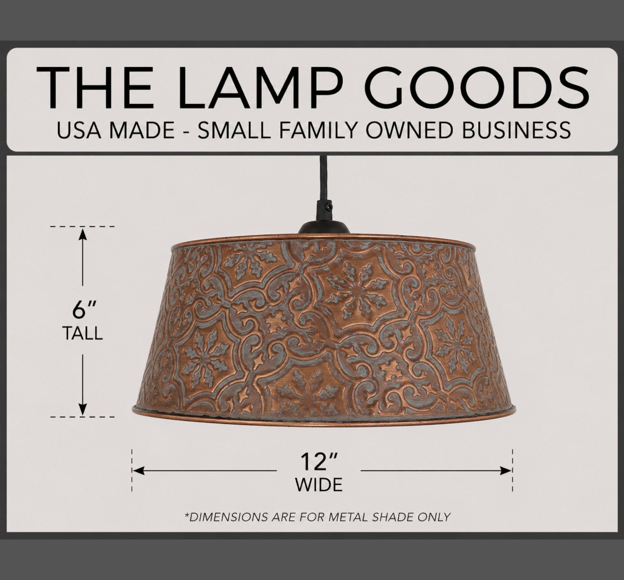 Farmhouse Copper Pendant Ceiling Light