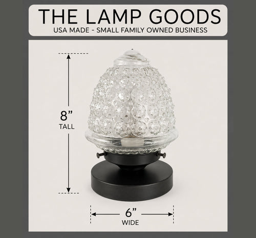 Antique Glass Table Lamp Light Fixture