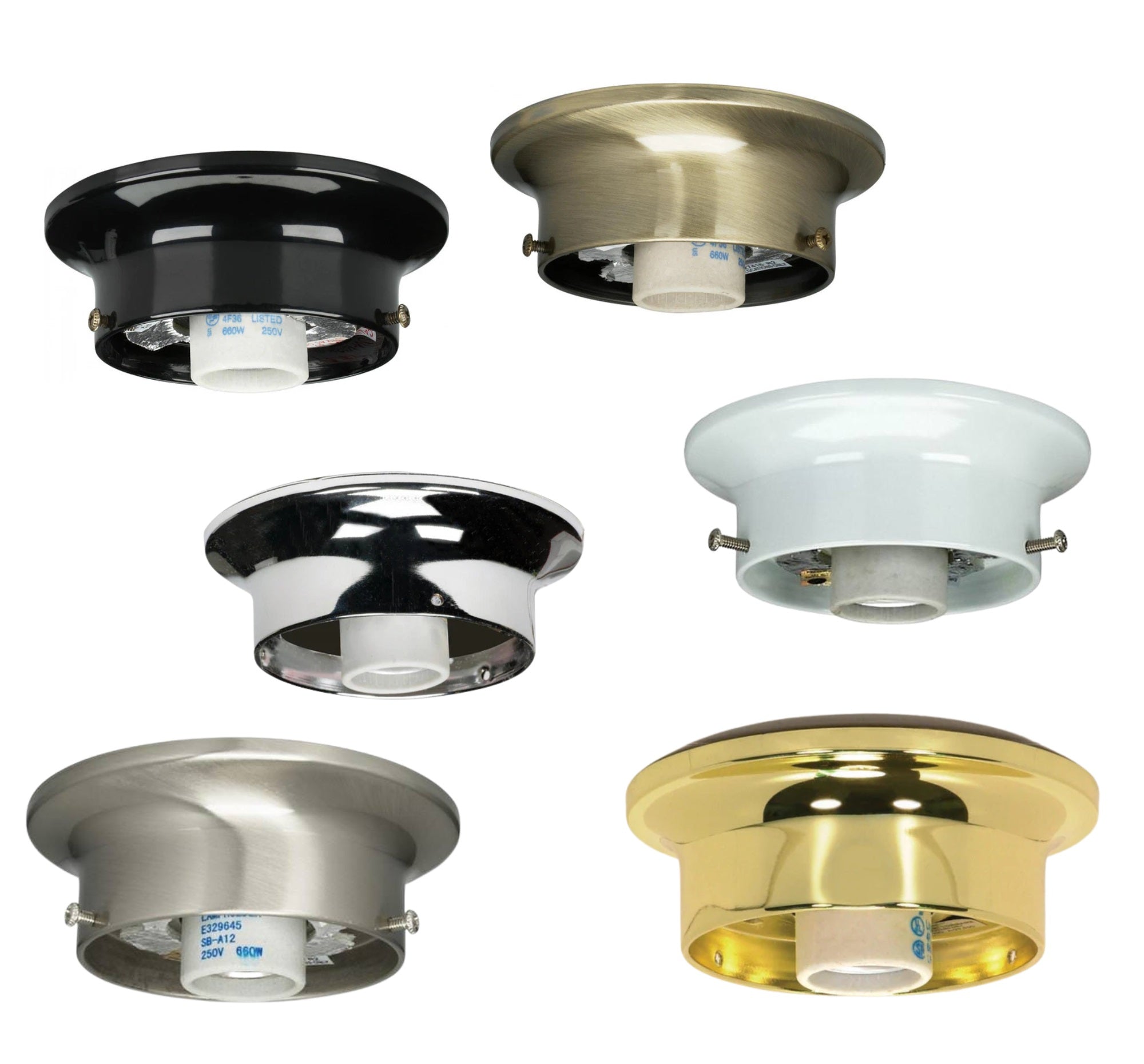 RETRO 1960's Antique DRUM Flush Mount Ceiling Light Brushed Nickel