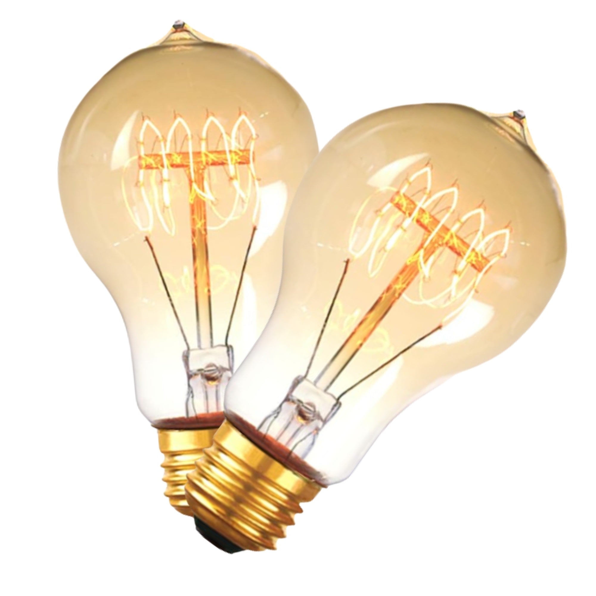 Dimmable Incandescent Spiral Bulbs – 60W (2‑Pack)