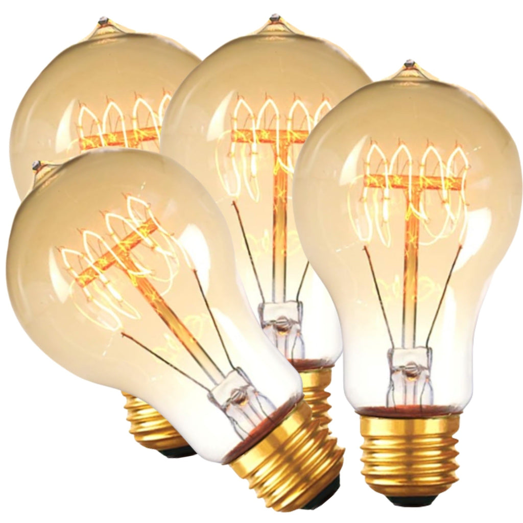Dimmable Incandescent Spiral 60W - 4 Pack