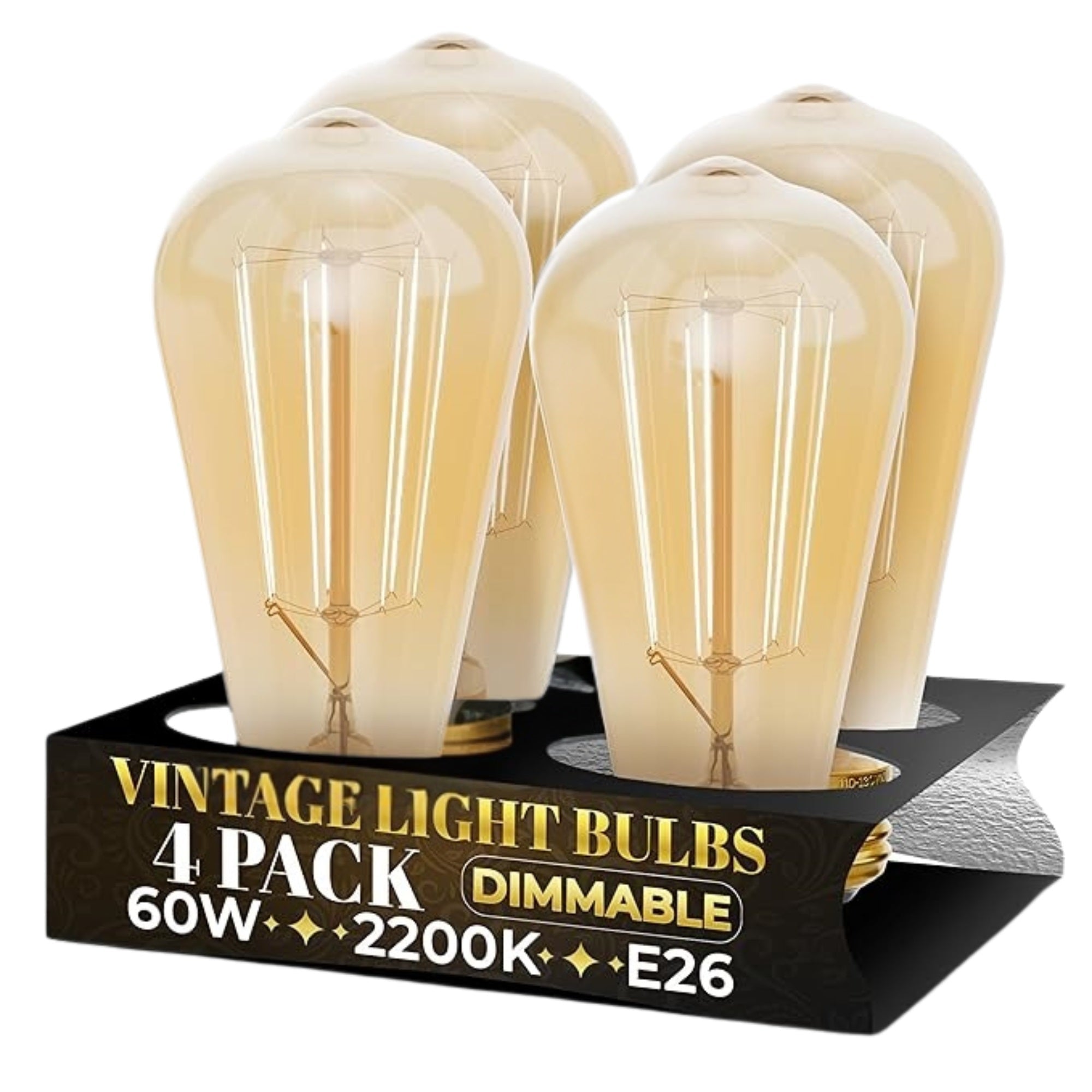 Dimmable Teardrop Incandescent 60W -4 Pack