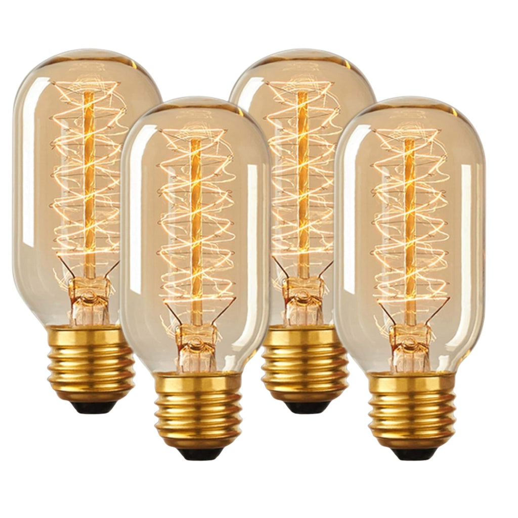 Dimmable Incandescent Tube Bulbs – 40W (4‑Pack)
