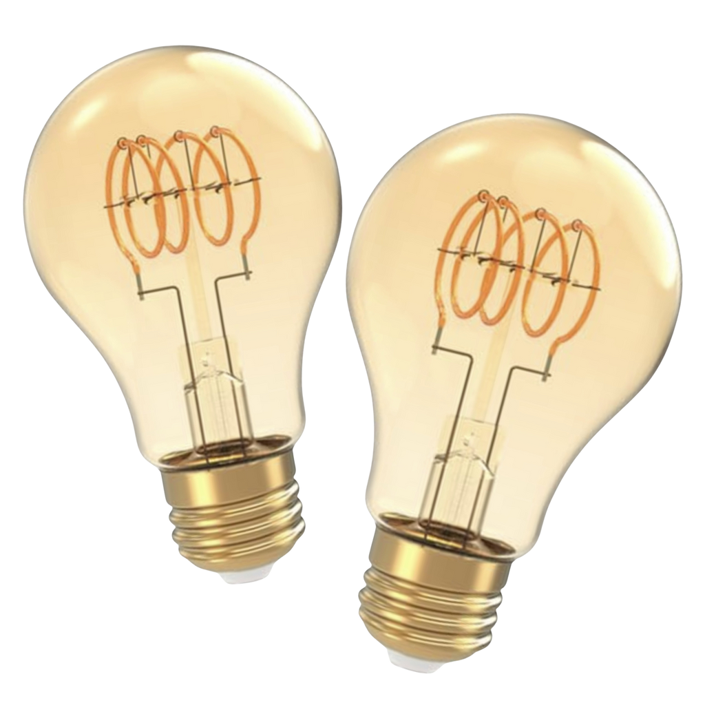 Dimmable LED Spiral Vintage 60W Eq. - 2 Pack