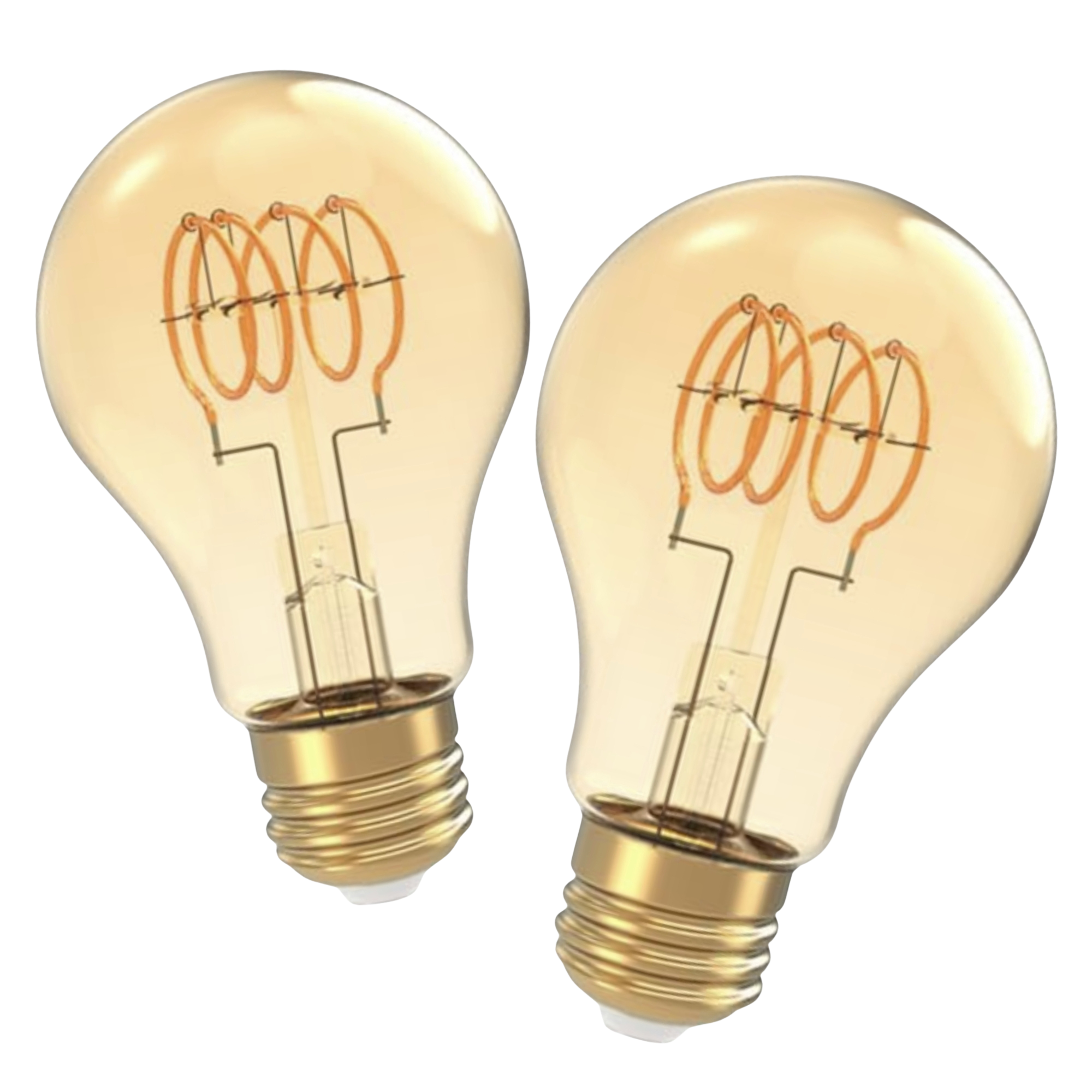 Dimmable LED Spiral Vintage 60W Eq. - 2 Pack