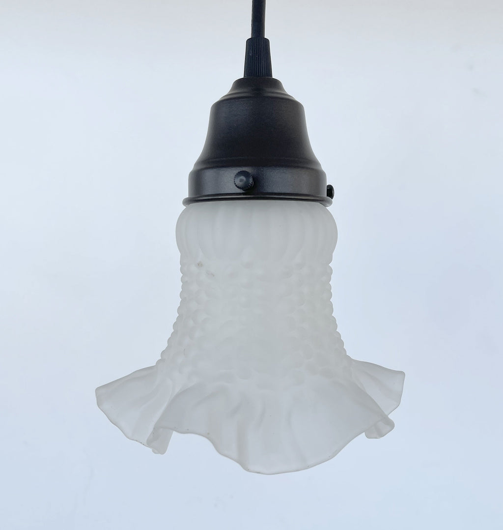 Retro 1960s Drum Flush Mount Ceiling Light