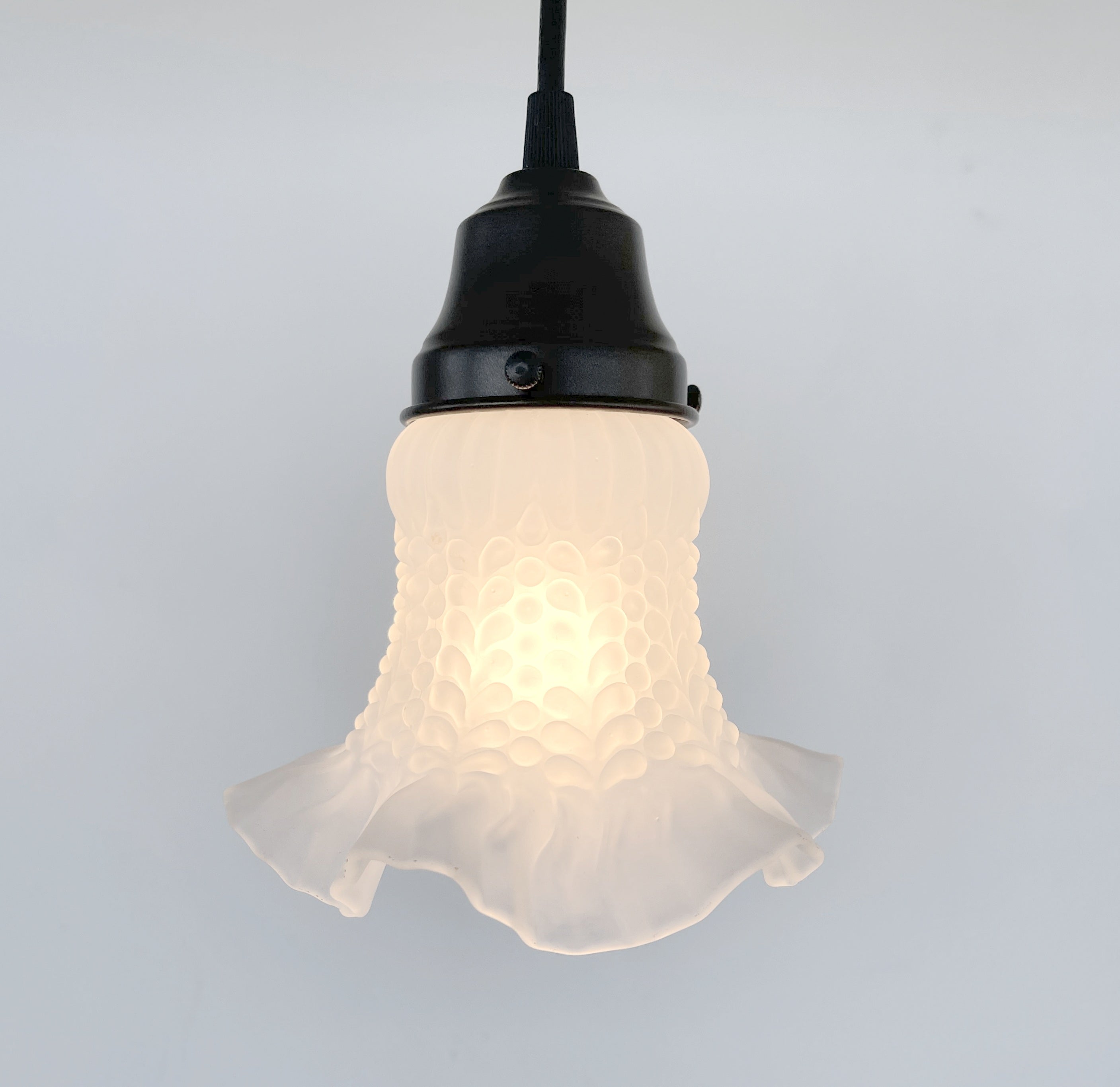 Retro 1960s Drum Flush Mount Ceiling Light