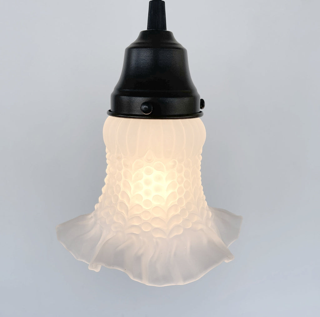 Retro 1960s Drum Flush Mount Ceiling Light