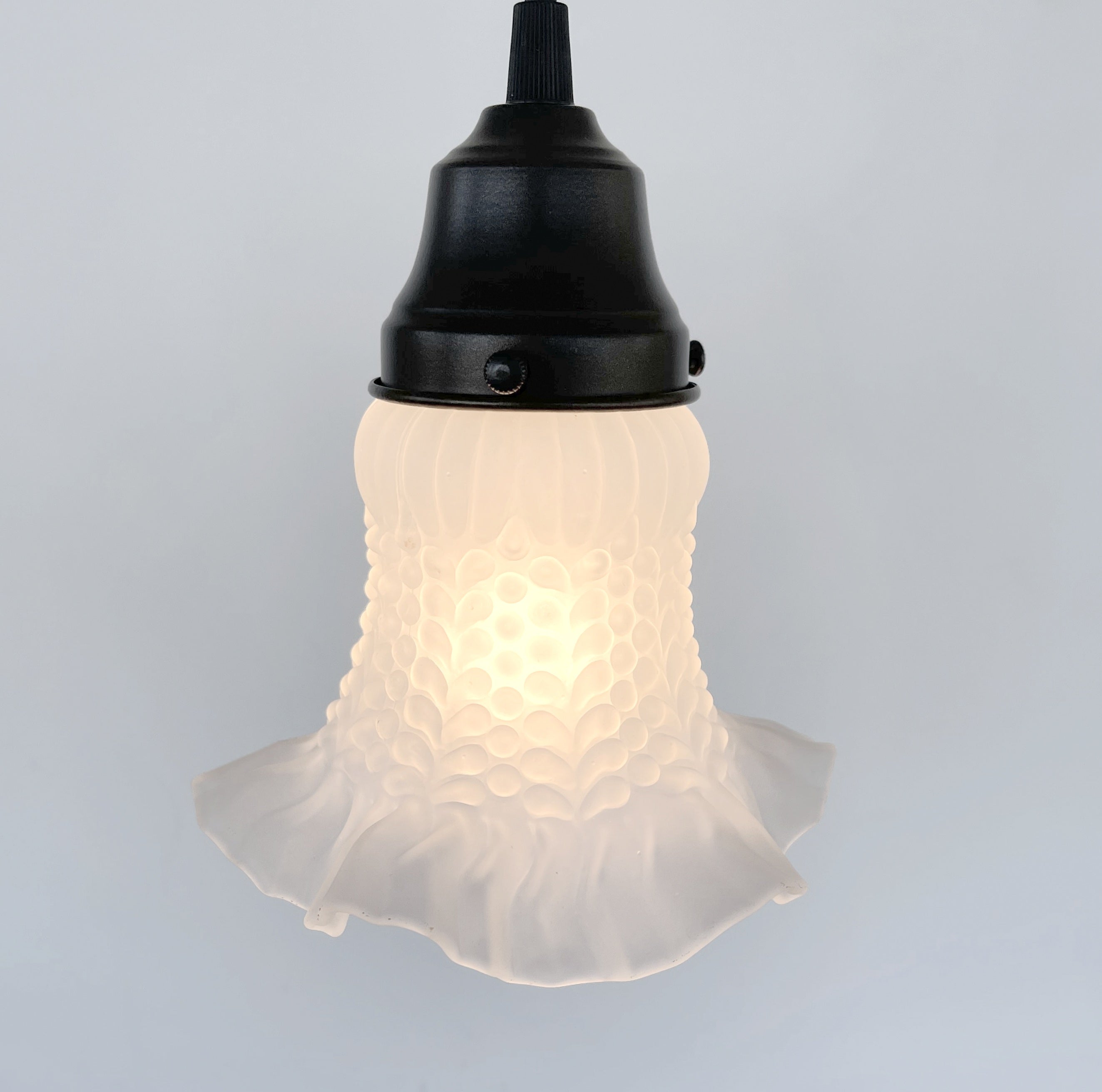 Retro 1960s Drum Flush Mount Ceiling Light