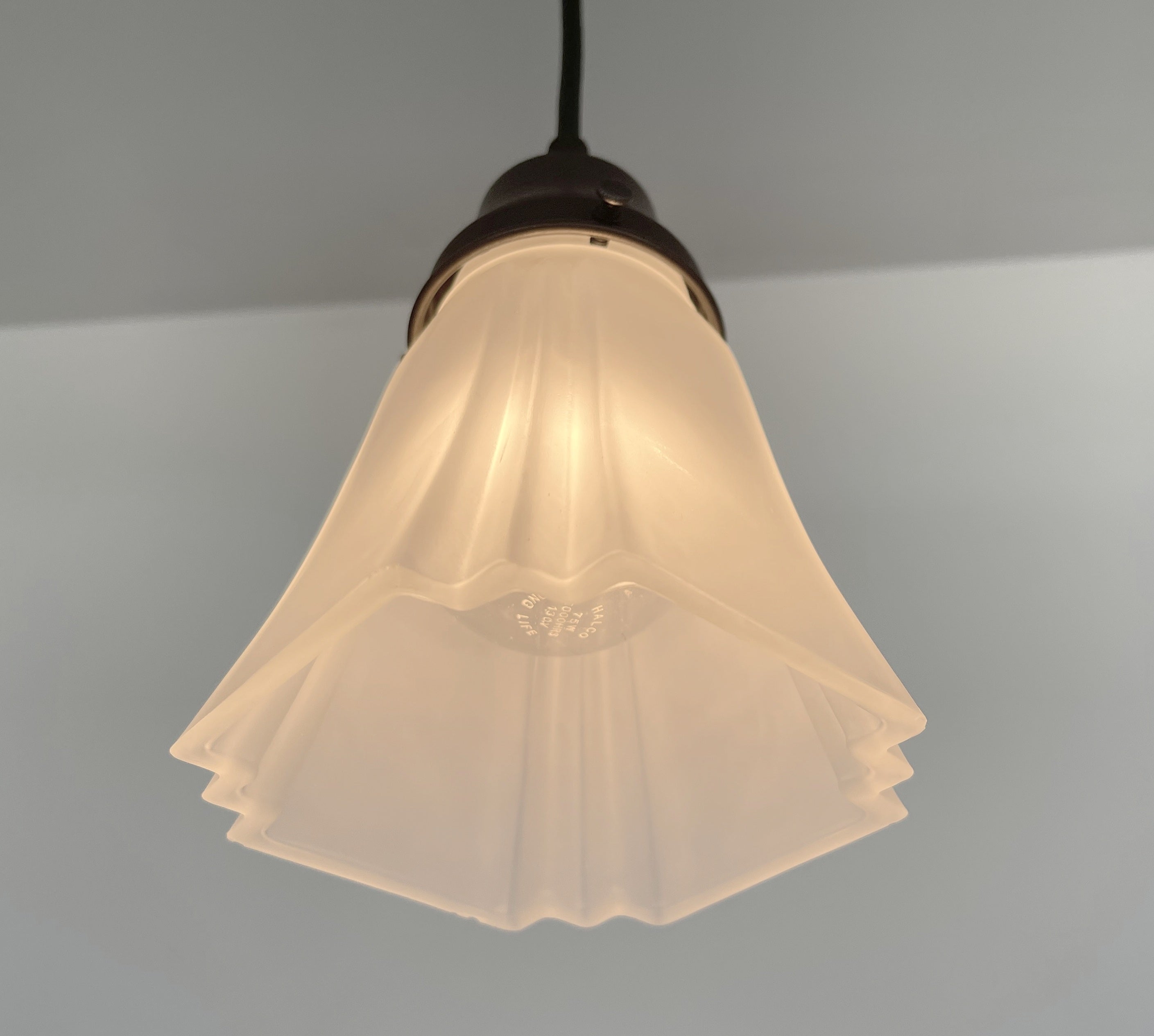 Modern Frost Square Pendant Light