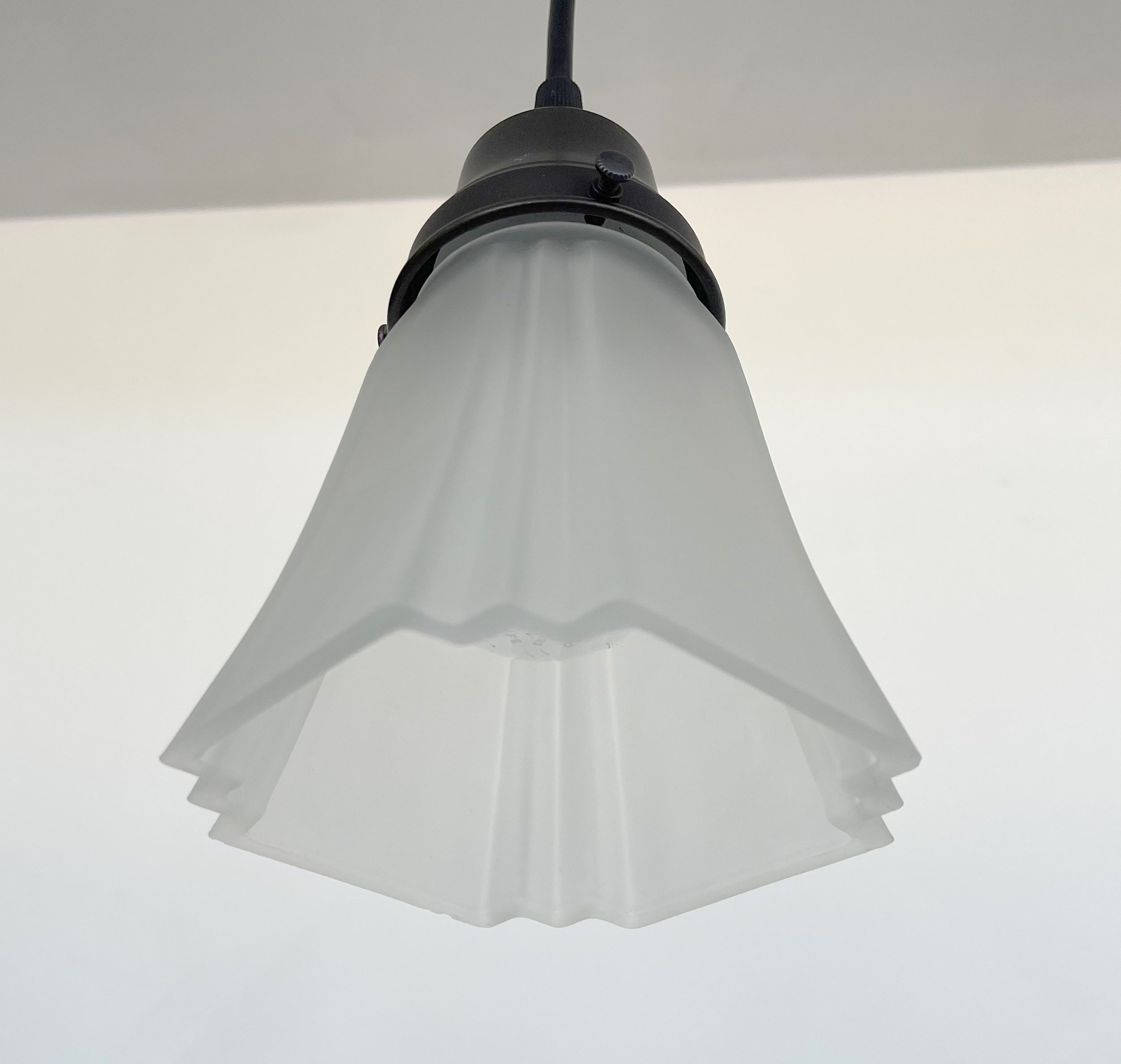 Modern Frost Square Pendant Light