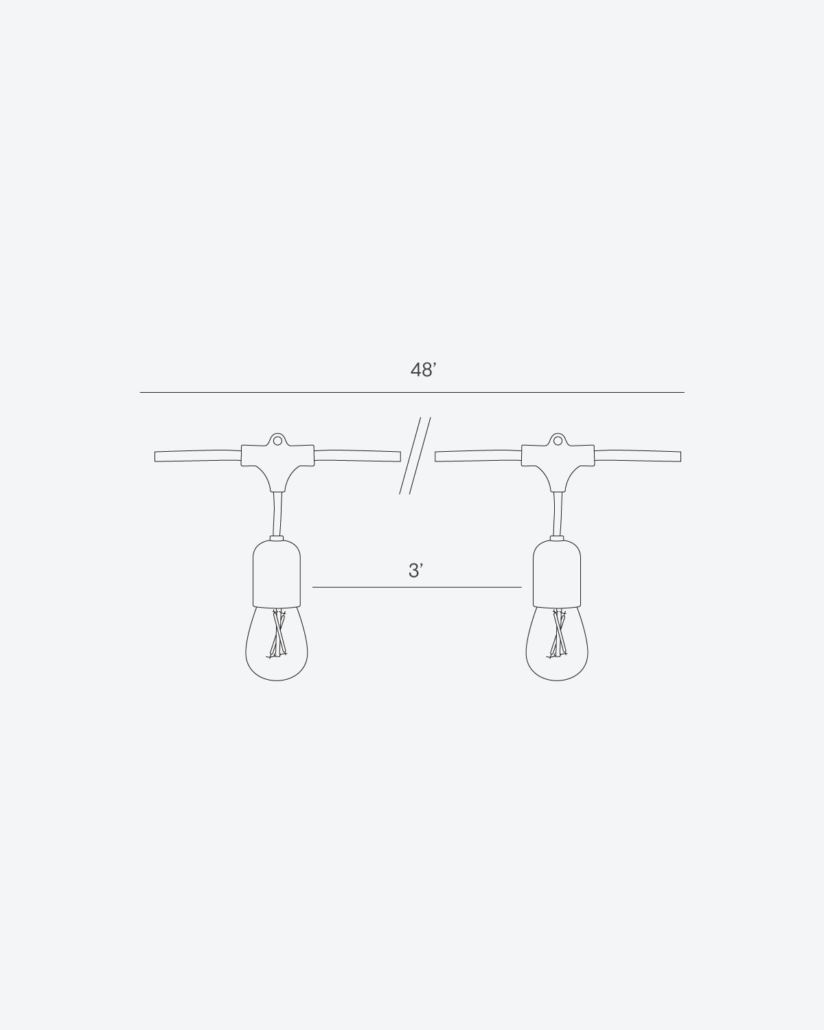 Glow Outdoor Heavy Duty String Lights Plug‑In