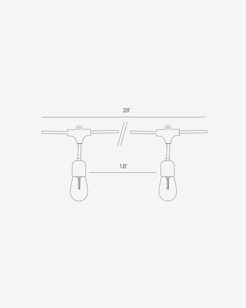 Glow Solar Hanging String Lights