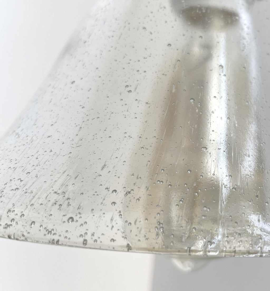 1960s Heavy Seeded Glass Wall Sconce